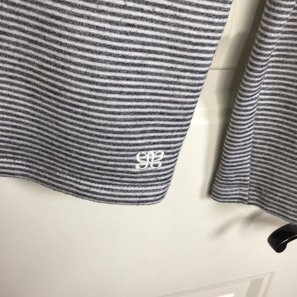 Albion Fit Grey Micro Stripe Henley Size Small. - Picture 4 of 6